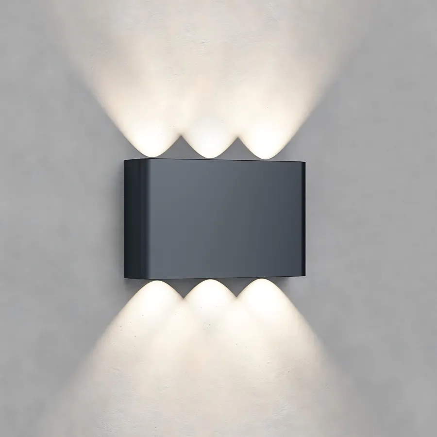 EM-rasveta-BRY-VECTOR-B-WL-SIVA-6x1W-3U1-IP65-ZIDNA-SVETILJKA Elektrometal rasveta