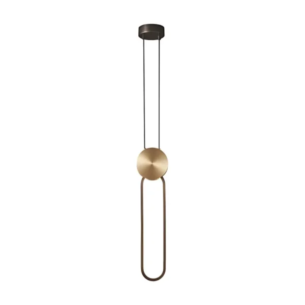 Visilica M10912-1 BR 120x480mm LED crna + staro zlato 13W 3000Kv - Elektrometal