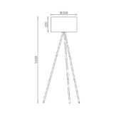 Podna lampa BRY F003T 1H 1xE27 - Elektrometal