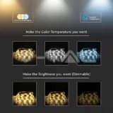 SMART TRAKA LED RGB + 3000K-6500K 2U1 V-TAC - Elektrometal