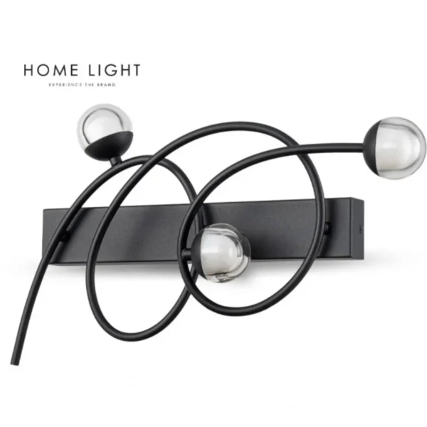 LUNA 323 ZIDNA LAMPA 11W 3000K CRNA - Elektrometal