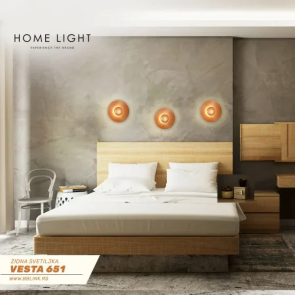 VESTA 651 ZIDNA SVETILJKA 8W 3000K - Elektrometal