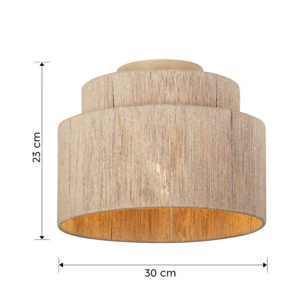 Dimenzije SMILLA 666800136 plafonjera 1xE27 Boho: Ø 30 cm; visina 23 cm