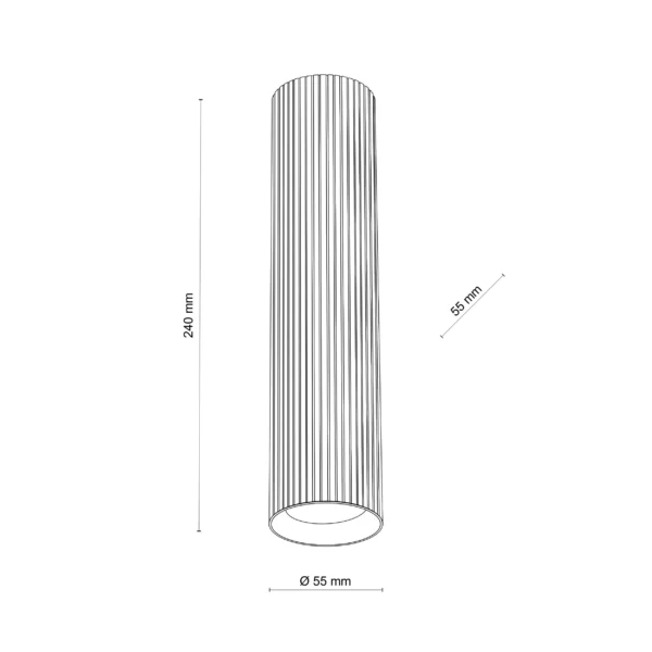 TK Lighting TUNE BROWN L 11029 — prečnik 5,5 cm; visina 24 cm