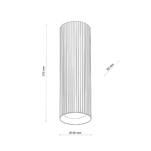 TK Lighting TUNE BROWN M 11028 — prečnik 5,5 cm; visina 17 cm