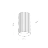 TK Lighting TUNE BROWN S 11027 — prečnik 5,5 cm; visina 10 cm