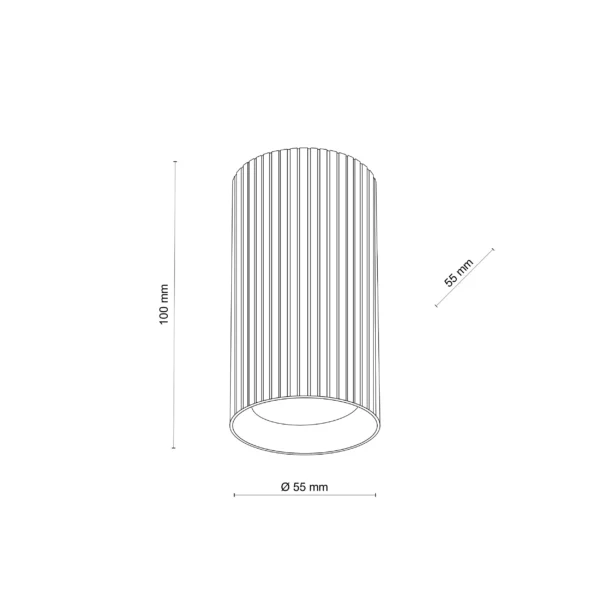 TK Lighting TUNE BROWN S 11027 — prečnik 5,5 cm; visina 10 cm